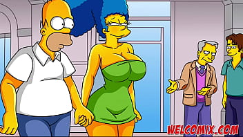 Hottest mature lady in town: Simpsons hentai fun with big boobs and ass